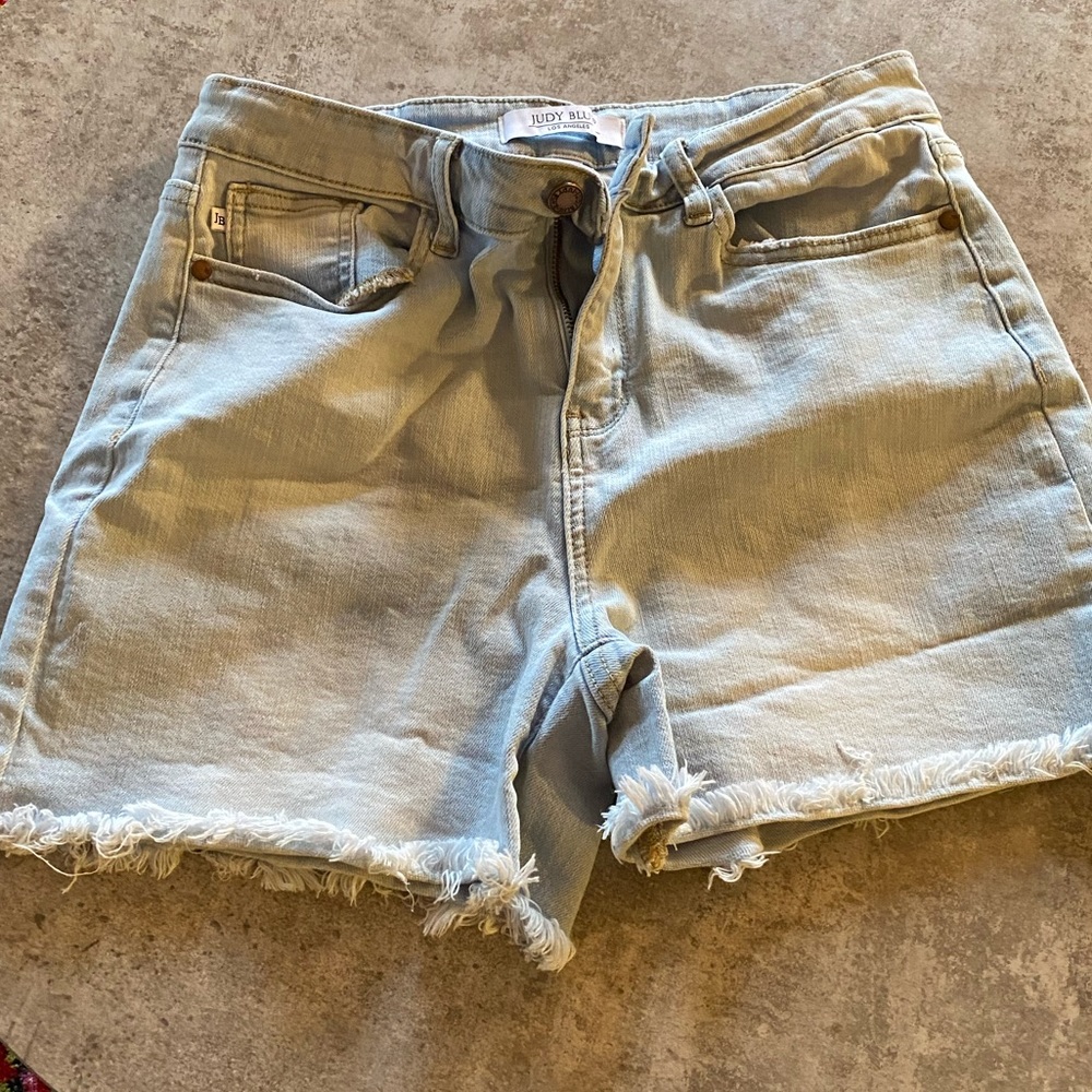Judy blue light wash shorts
